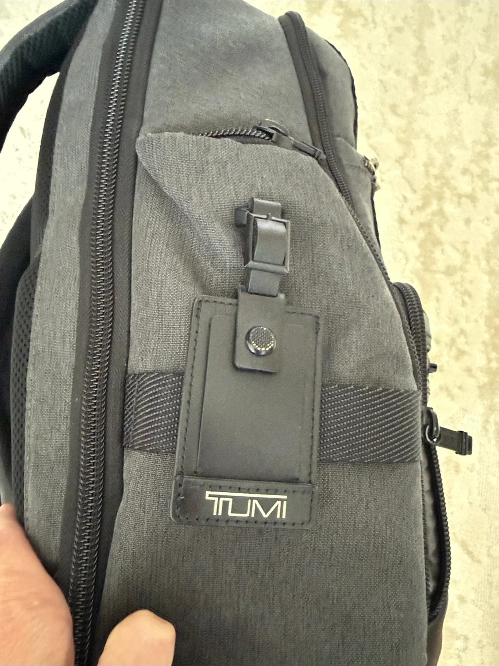 TUMI Bravo Deluxe Backpack Black Ballistic Nylon Leather Laptop Travel Bag 17”